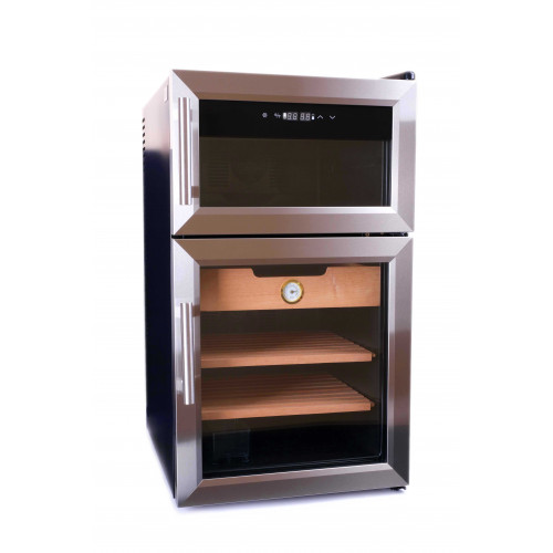 Электронный двухкамерный хьюмидор-холодильник Howard Miller на 400-600 сигар и 8 бутылок вина (шт.)